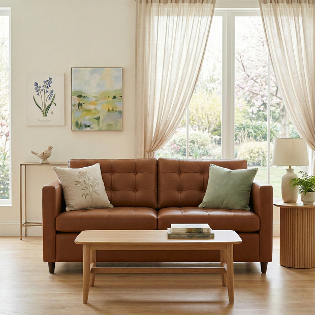 Oakley Leather Queen Sleeper Sofa