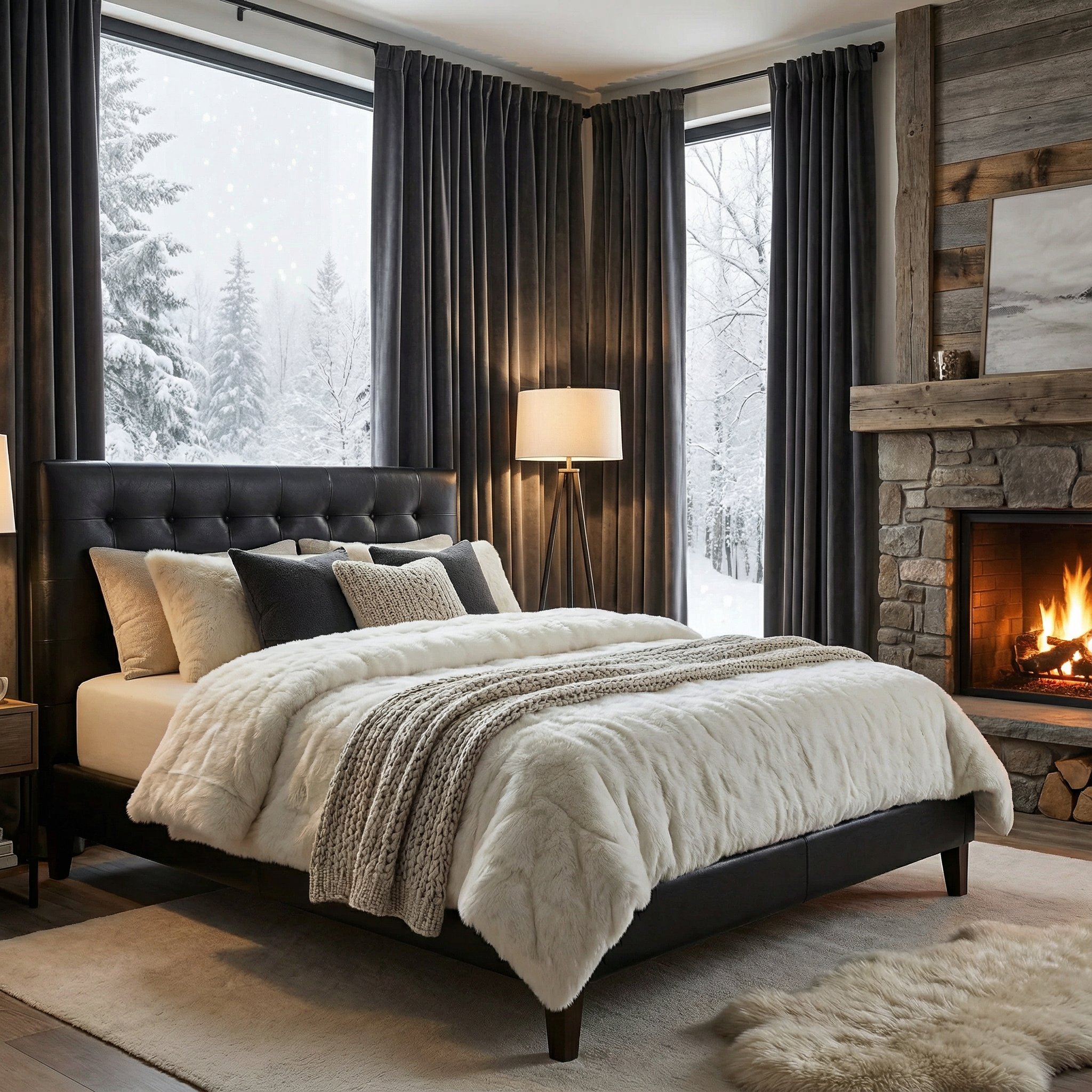 Brooklyn Leather Bed