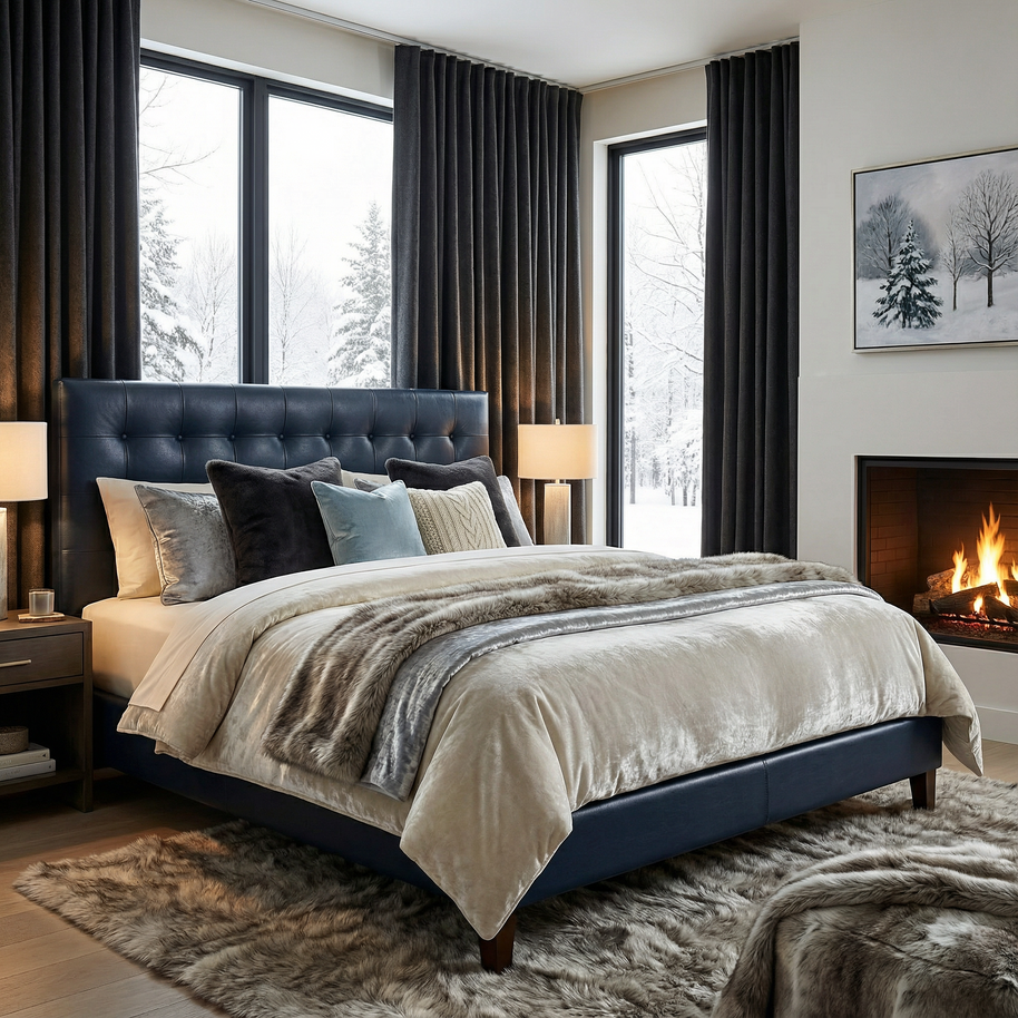 Brooklyn Leather Bed