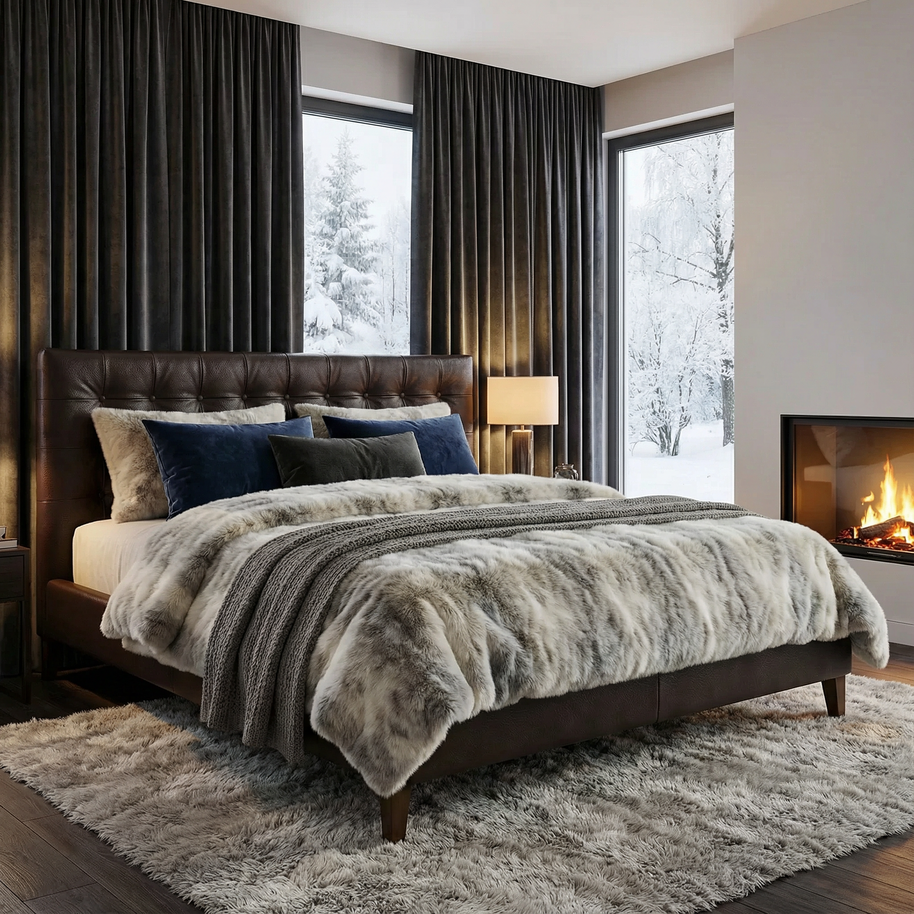 Brooklyn Leather Bed