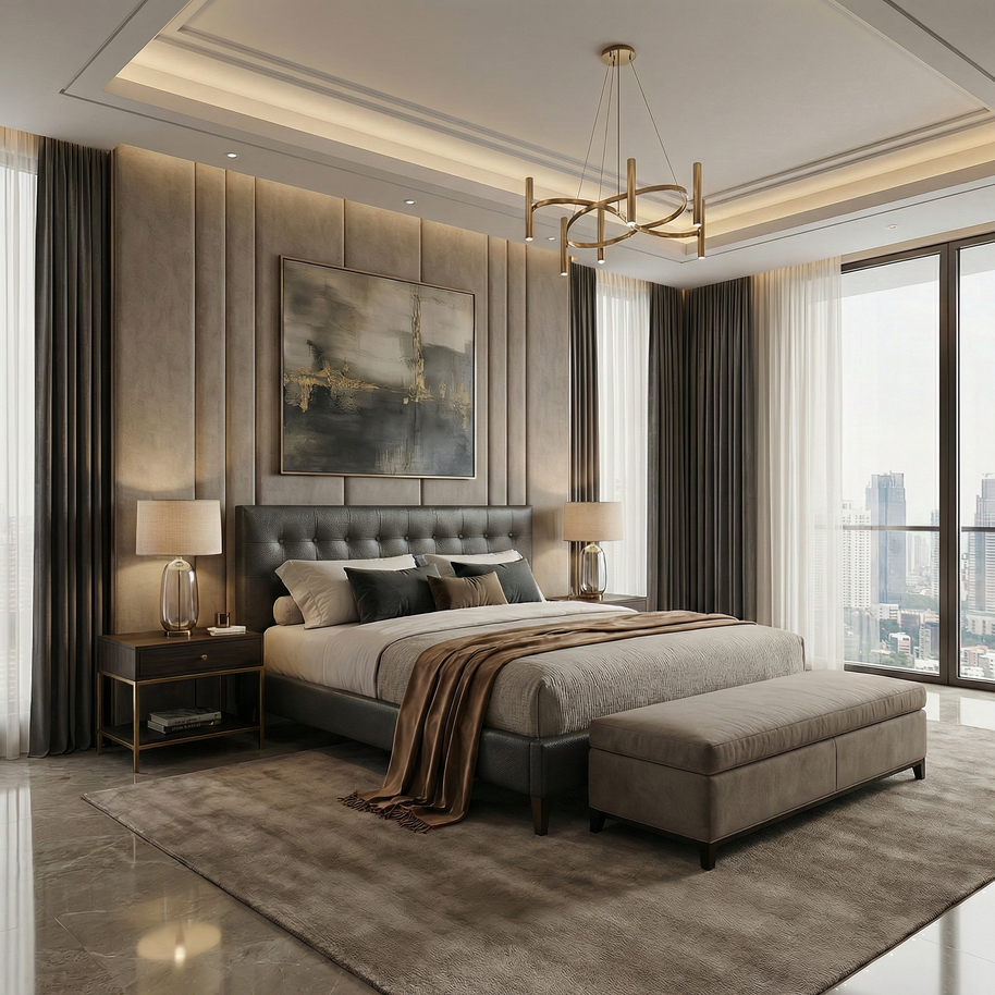 Brooklyn Leather Bed