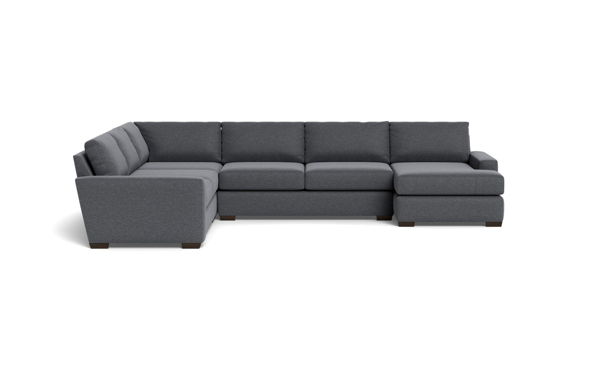 Kai Corner Sectionals With Right Chaise-Fabric Sofa-Bennett Charcoal-MAK Modern