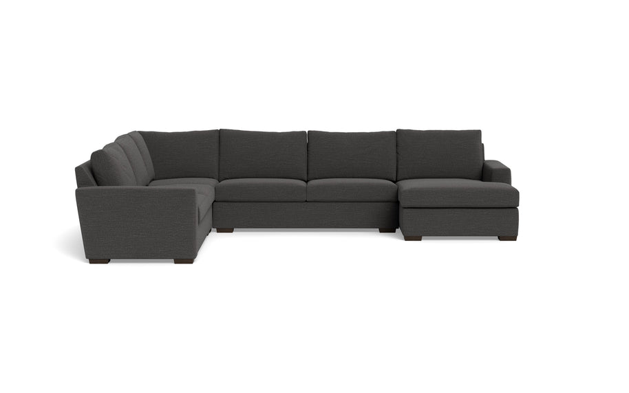 Alexa Corner Sectionals With Right Chaise-Fabric Sofa-Curious Charcoal-MAK Modern