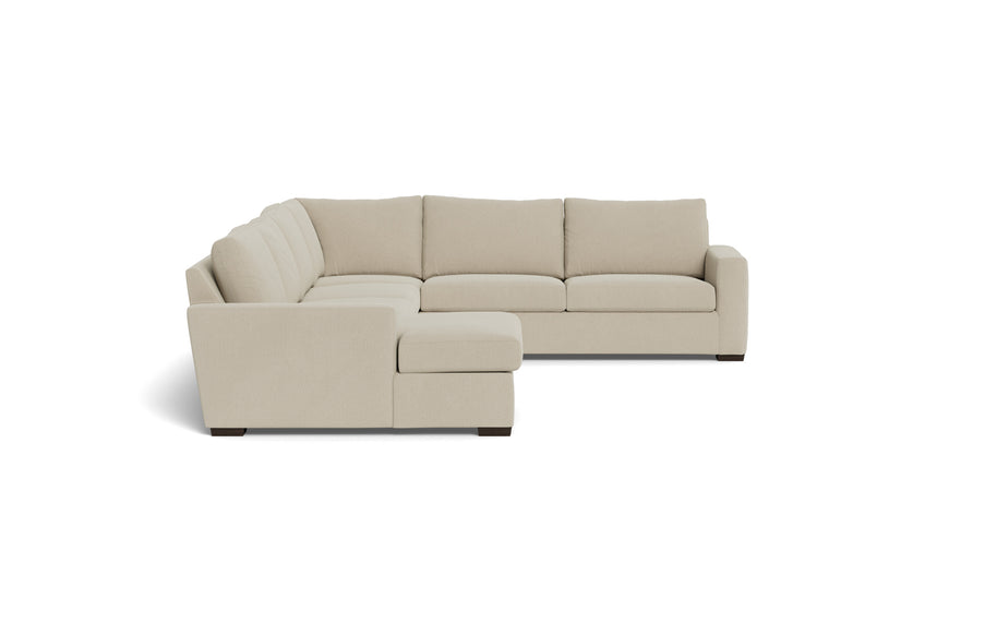 Alexa Corner Sectionals With Left Chaise-Fabric Sofa-Curious Pearl-MAK Modern