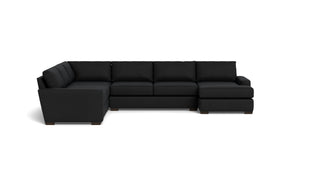 Kai Corner Sectionals With Right Chaise-Fabric Sofa-Merit Onyx-MAK Modern