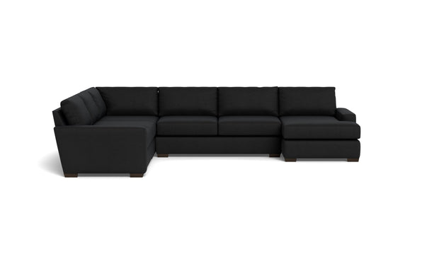Kai Corner Sectionals With Right Chaise-Fabric Sofa-Merit Onyx-MAK Modern