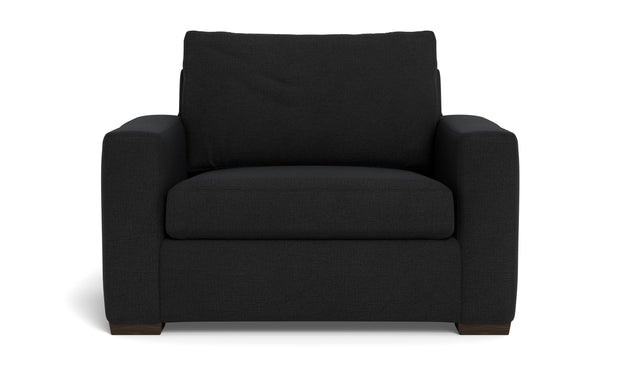 Alexa Arm Chair-Fabric Sofa-Merit Onyx-MAK Modern