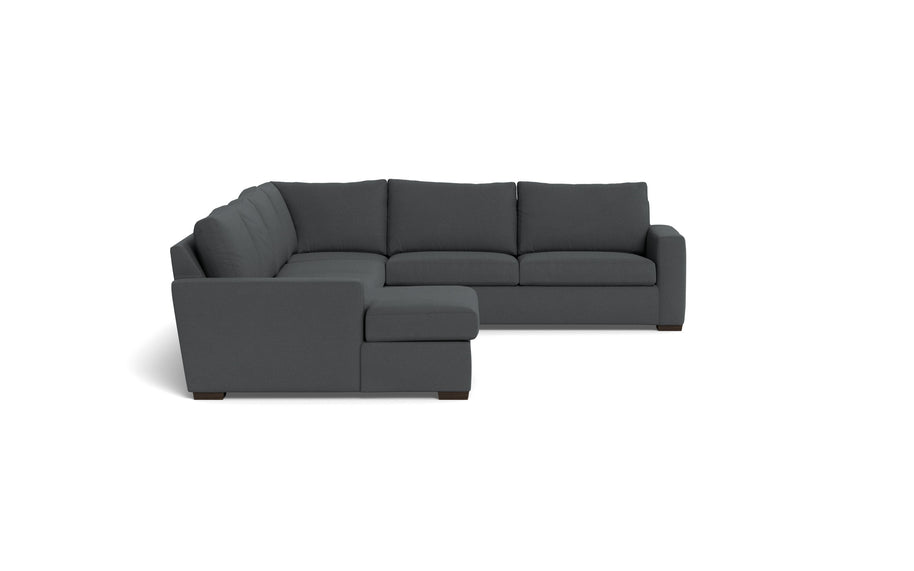 Alexa Corner Sectionals With Left Chaise-Fabric Sofa-Peyton Pepper-MAK Modern