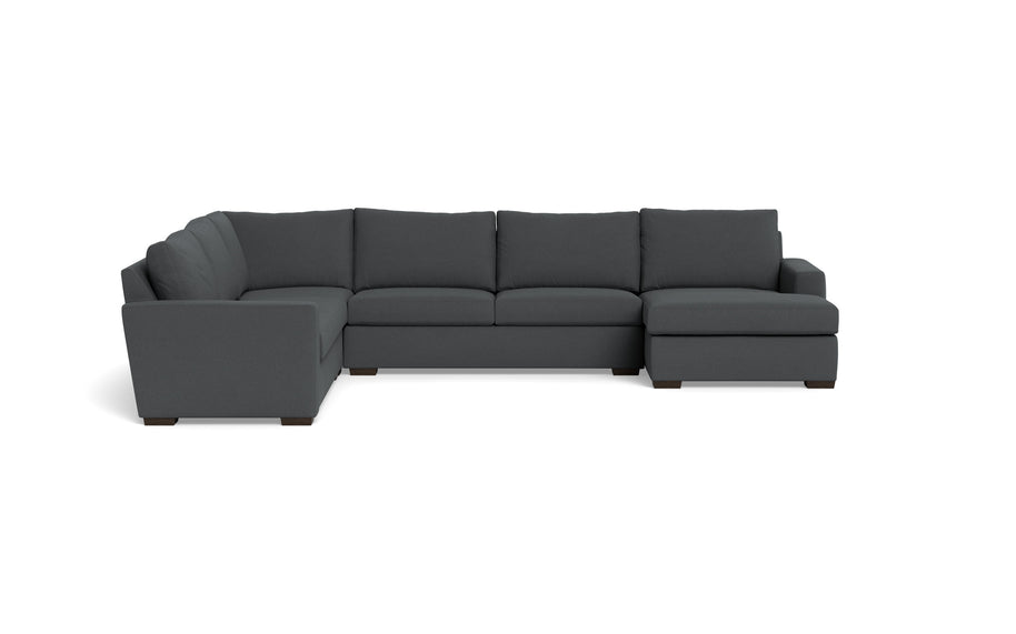 Alexa Corner Sectionals With Right Chaise-Fabric Sofa-Peyton Pepper-MAK Modern