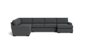 Kai Corner Sectionals With Right Chaise-Fabric Sofa-Peyton Pepper-MAK Modern