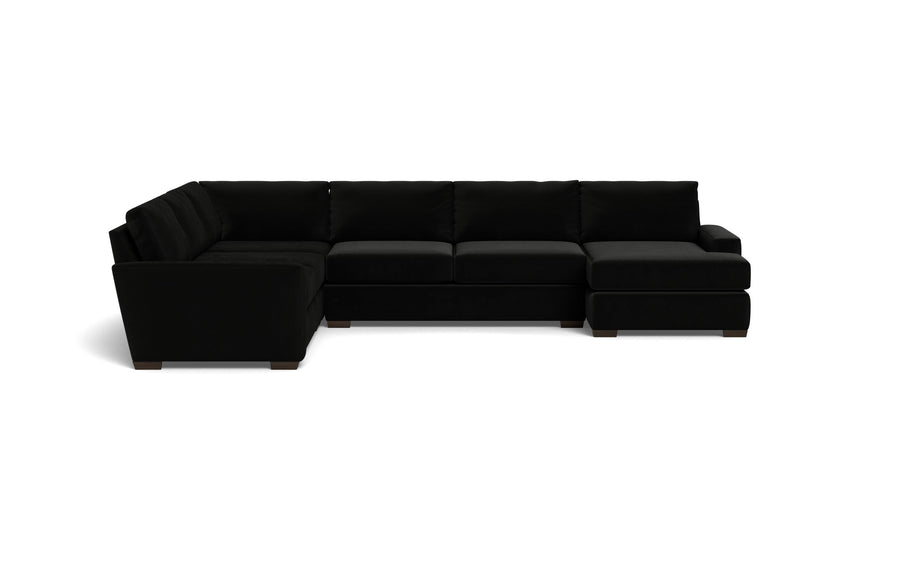 Kai Corner Sectionals With Right Chaise-Fabric Sofa-Superb Gun Metal-MAK Modern
