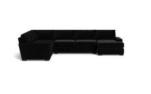 Kai Corner Sectionals With Right Chaise-Fabric Sofa-Superb Gun Metal-MAK Modern