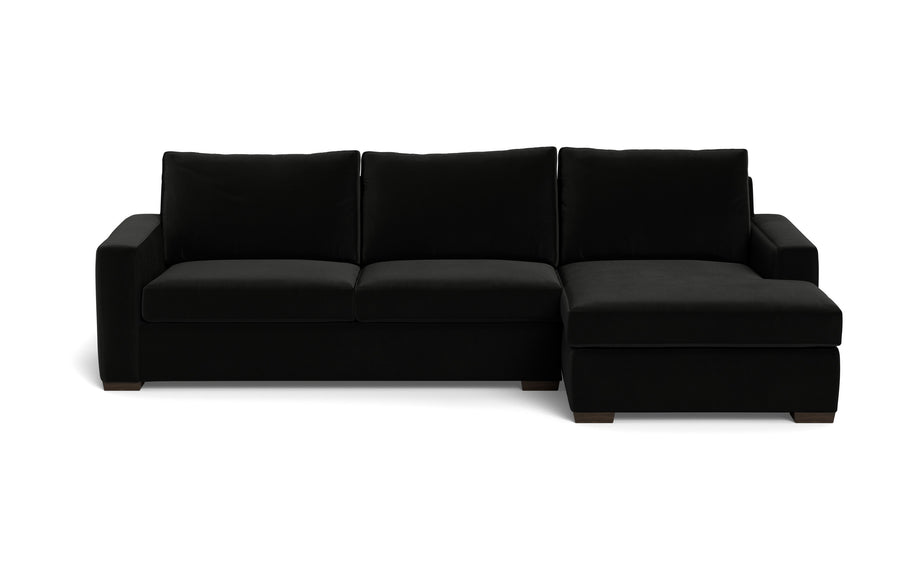 Alexa Right Chaise Sectional-Fabric Sofa-Superb Gun Metal-MAK Modern