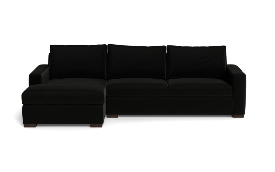 Alexa Left Chaise Sectional-Fabric Sofa-Superb Gun Metal-MAK Modern