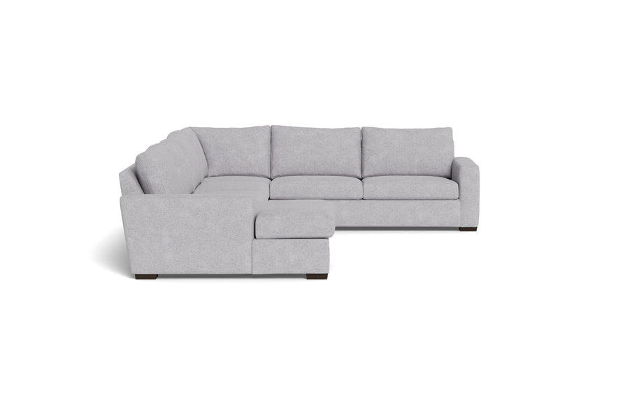 Alexa Corner Sectionals With Left Chaise-Fabric Sofa-Travis Pewter-MAK Modern