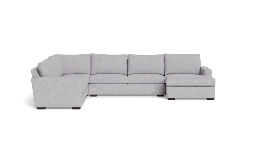 Alexa Corner Sectionals With Right Chaise-Fabric Sofa-Travis Pewter-MAK Modern