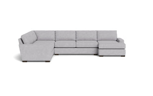 Kai Corner Sectionals With Right Chaise-Fabric Sofa-Travis Pewter-MAK Modern