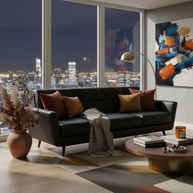 High Level Estate Leather Sofa