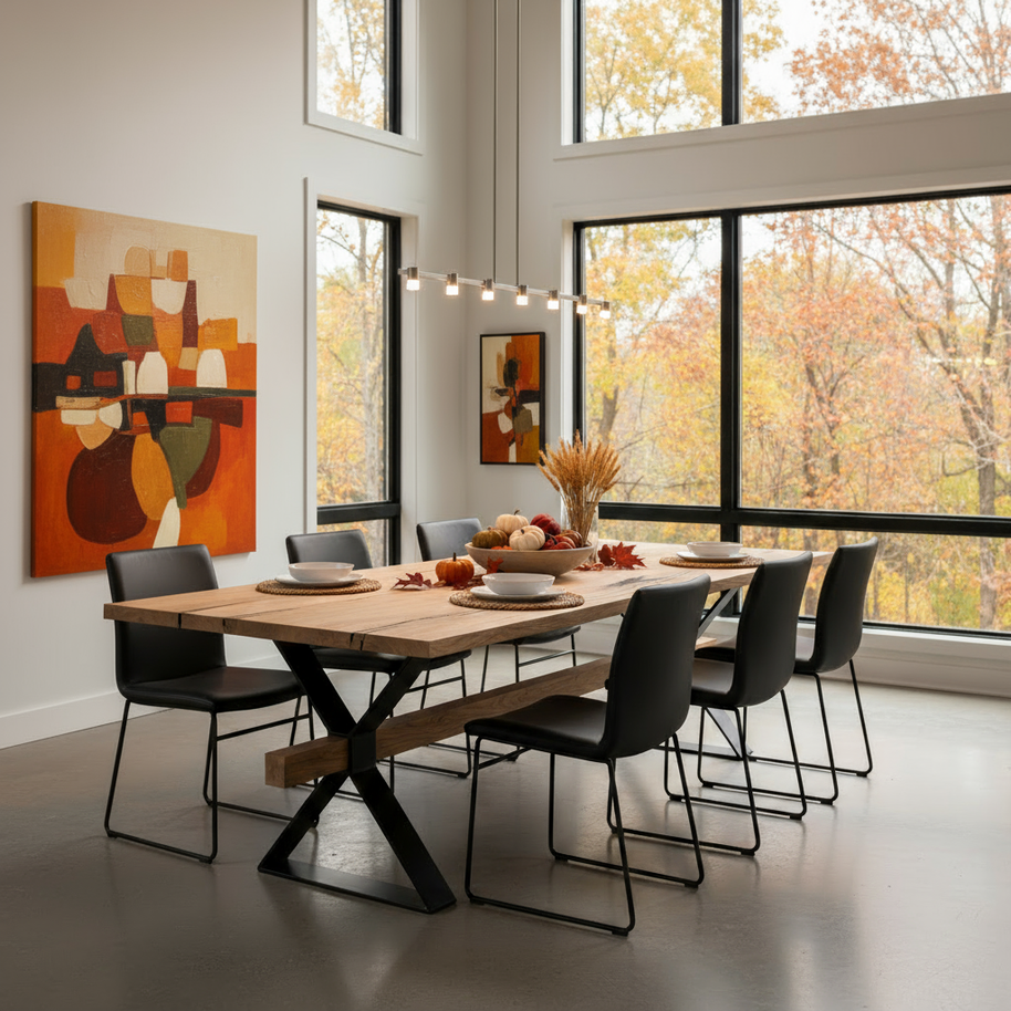 Rustic Classic 125" Oak Table