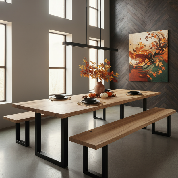 Rustic Classic 125" Oak Table