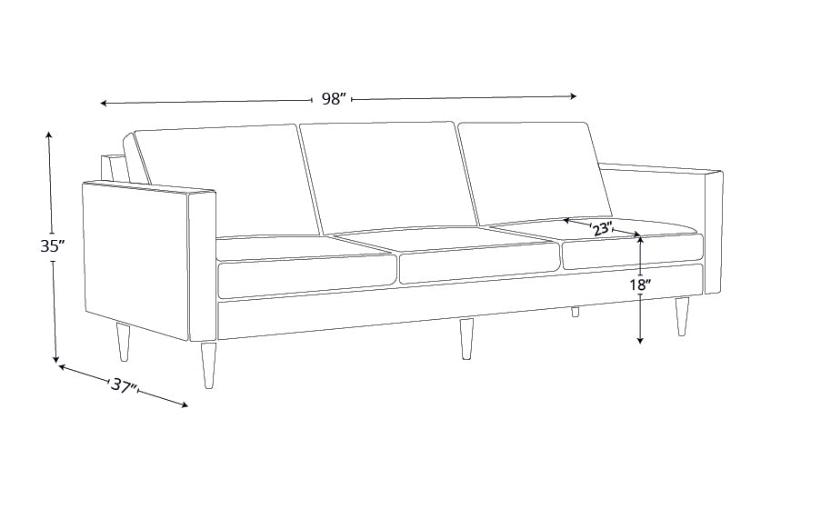 Maverick Leather Estate Sofa