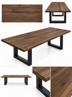 Nylah Walnut — Live Edge Dining Table