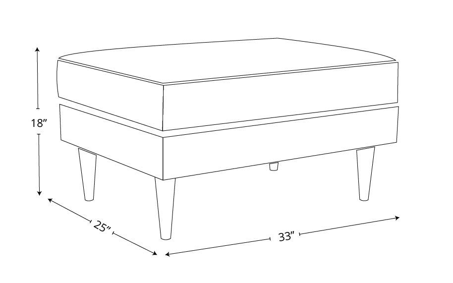 Maverick Leather Ottoman
